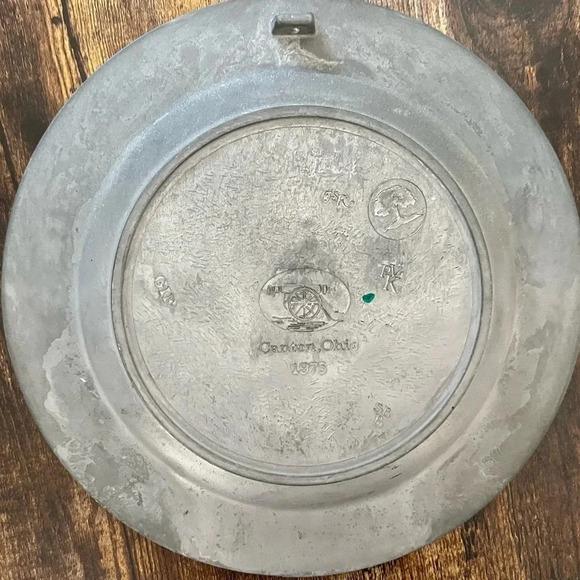 1975 Canton Ohio -Wilton Columbia PA The Great American Revolution pewter plate - Picture 6 of 9